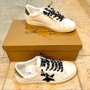 Vintage Havana Black & White Star Sneakers
